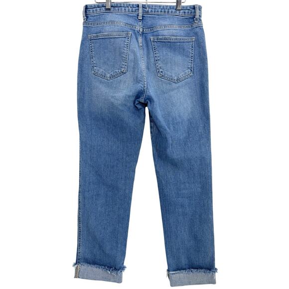 Free People High Rise Raw Hem Ankle Jeans W29 5 pockets Light Wash - Picture 2 of 4